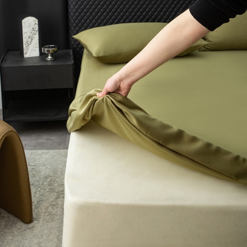 1pc Lençol Ajustável de Lyocel - Fitted Bed Sheets Deep Pocket avaliação e preço
