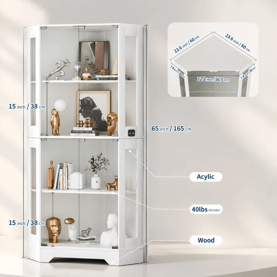65 Armário de Canto Branco par - Storage & Organization avaliação e preço