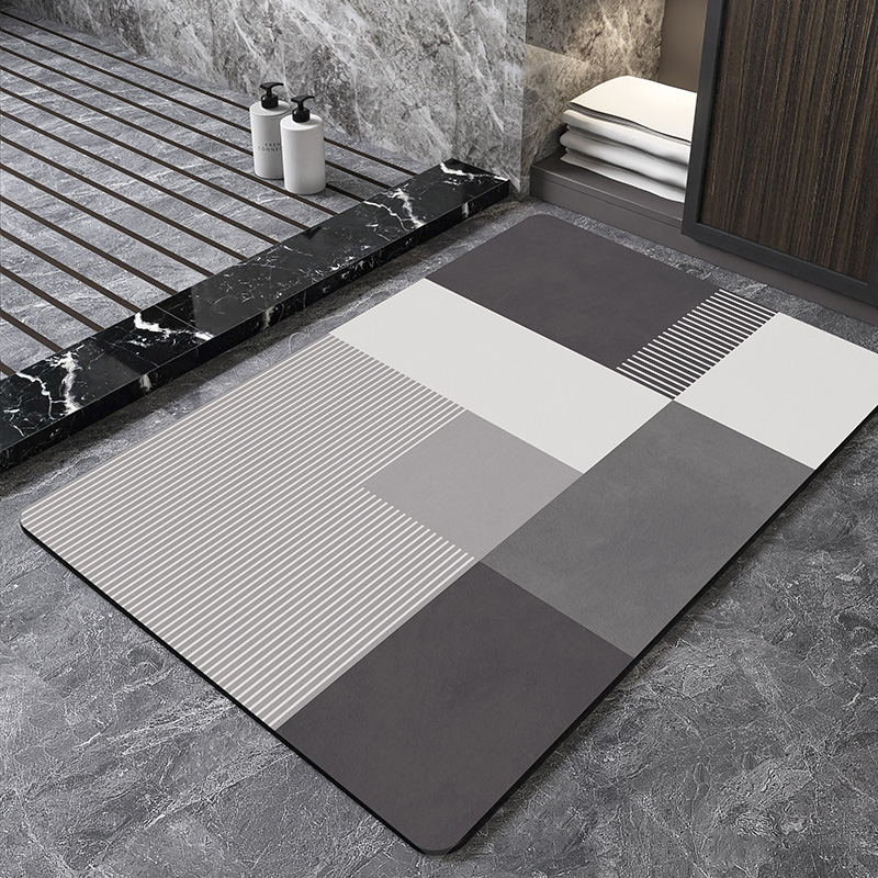Tapete de Banho Geométrico Nór - Quick Dry Diatomite Bath Mat avaliação e preço